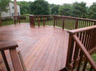 Ipe with white ipe rails